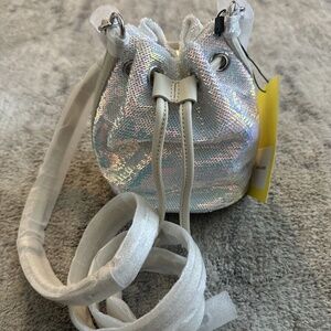 Marc Jacobs Sequin Iridescent Micro Bucket Bag